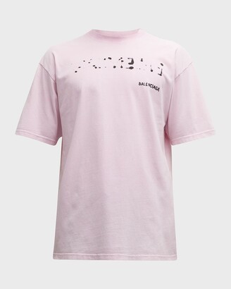 送料込+BALENCIAGA+Balenciaga Hand-drawn Tシャツ Balenciaga Men's Hand Drawn Balenciaga T Shirt Large Fit